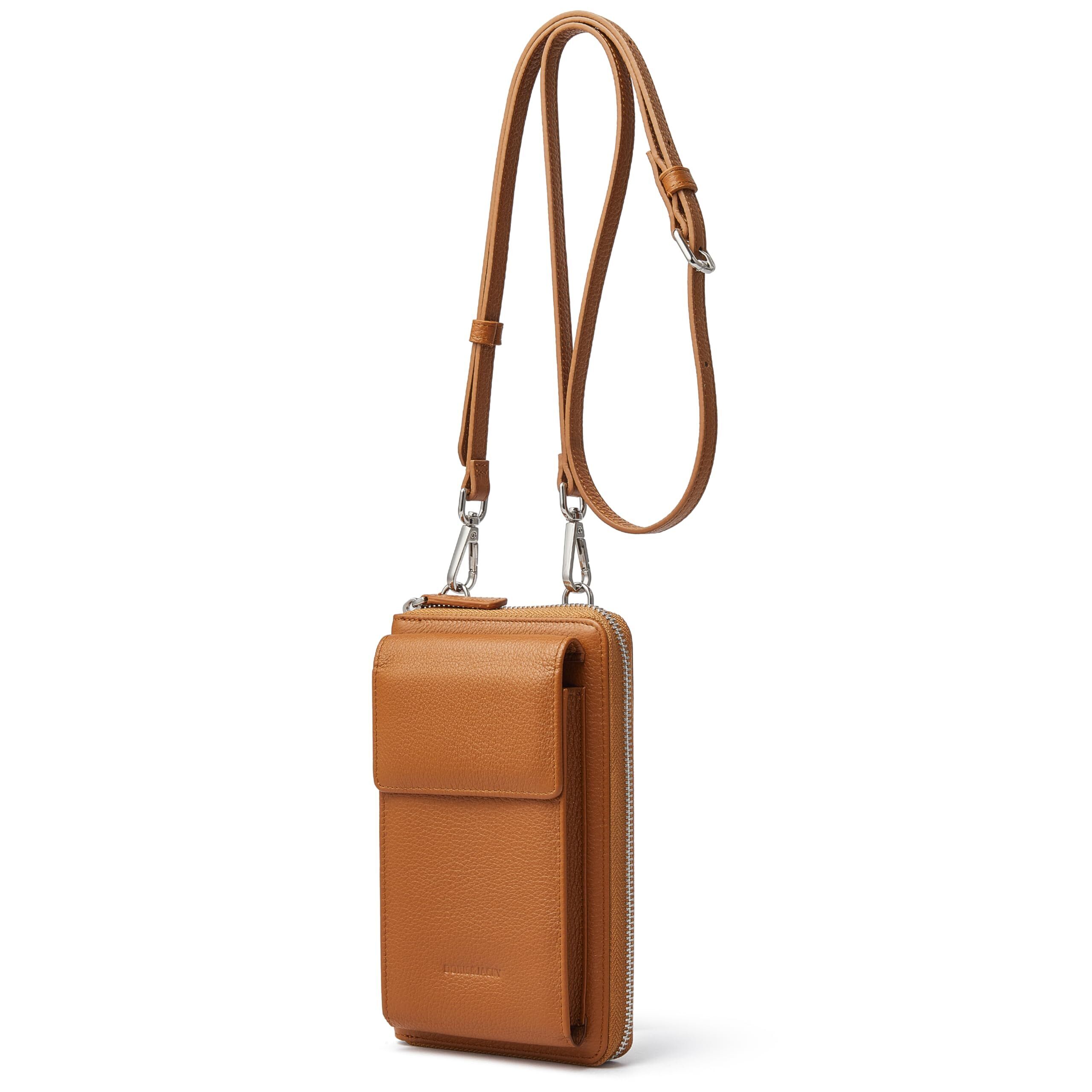 3660 Small Leather Crossbody Bags , Mini Cell Phone Wallet Purse With Card